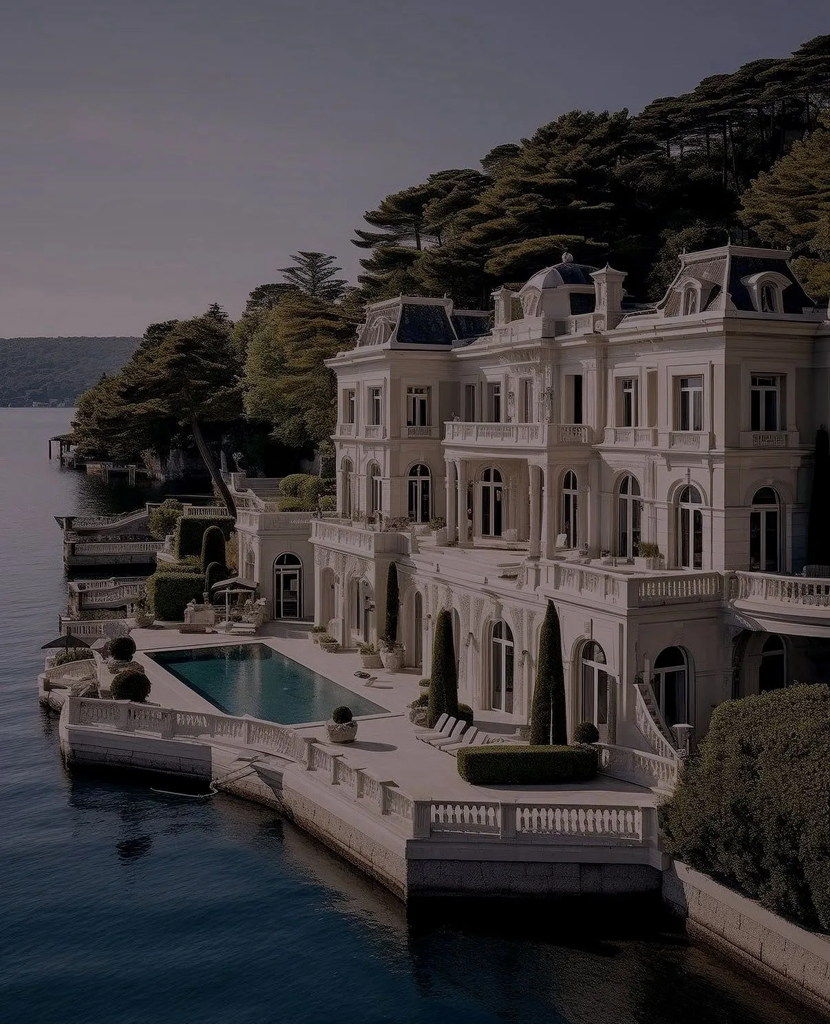 Waterfront estate prepared for private executive hosting