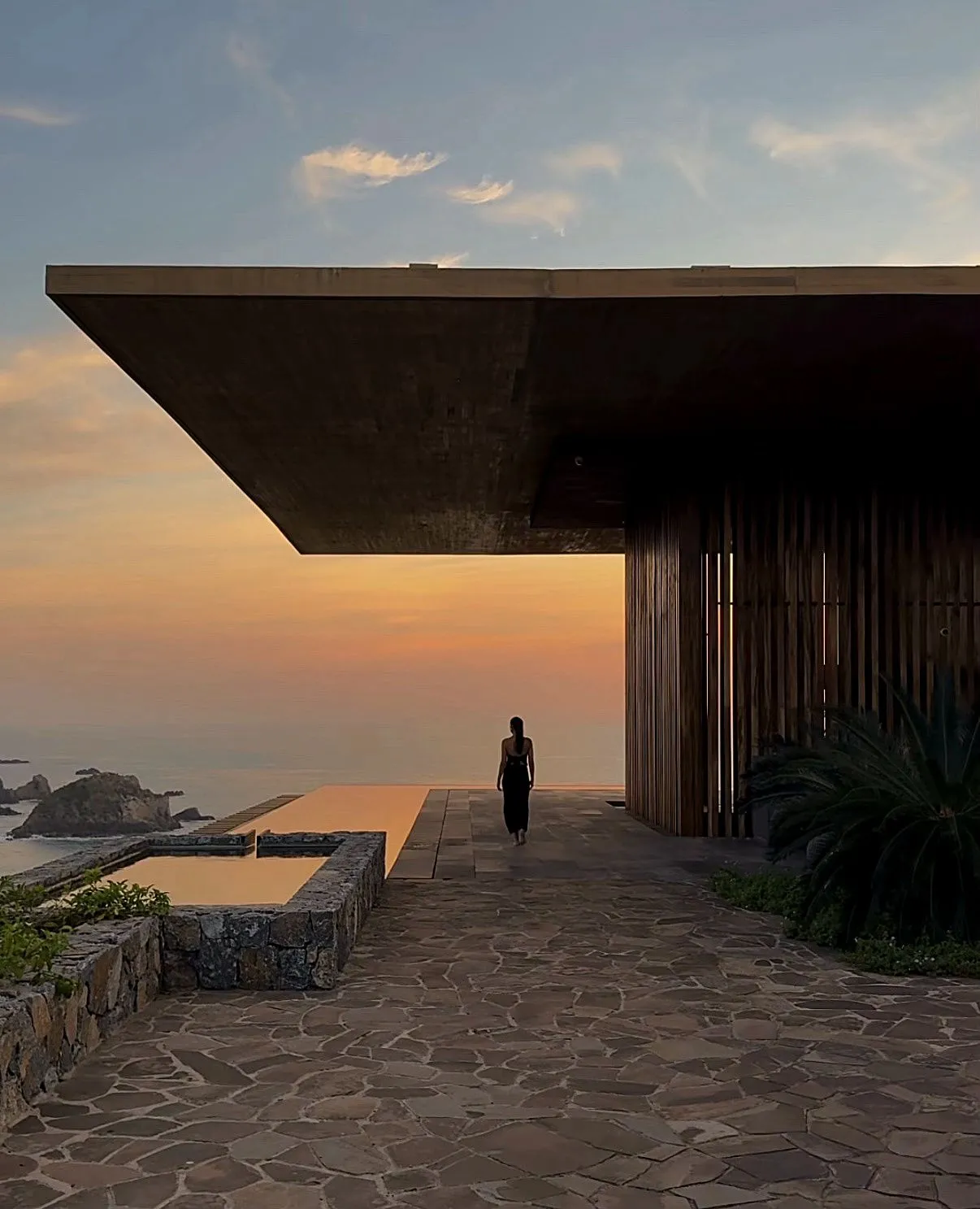 Individual membership concierge service card with luxury travel scene